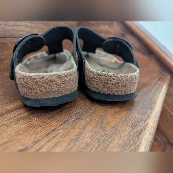 Romika Roemer Black Leather Women's Sandals Ergonomic Footbed Size 36 US 5-5.5 - Picture 7 of 11